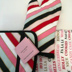 Kate Spade ♠️ Three Piece Kitchen Set! Christmas Theme 🎄